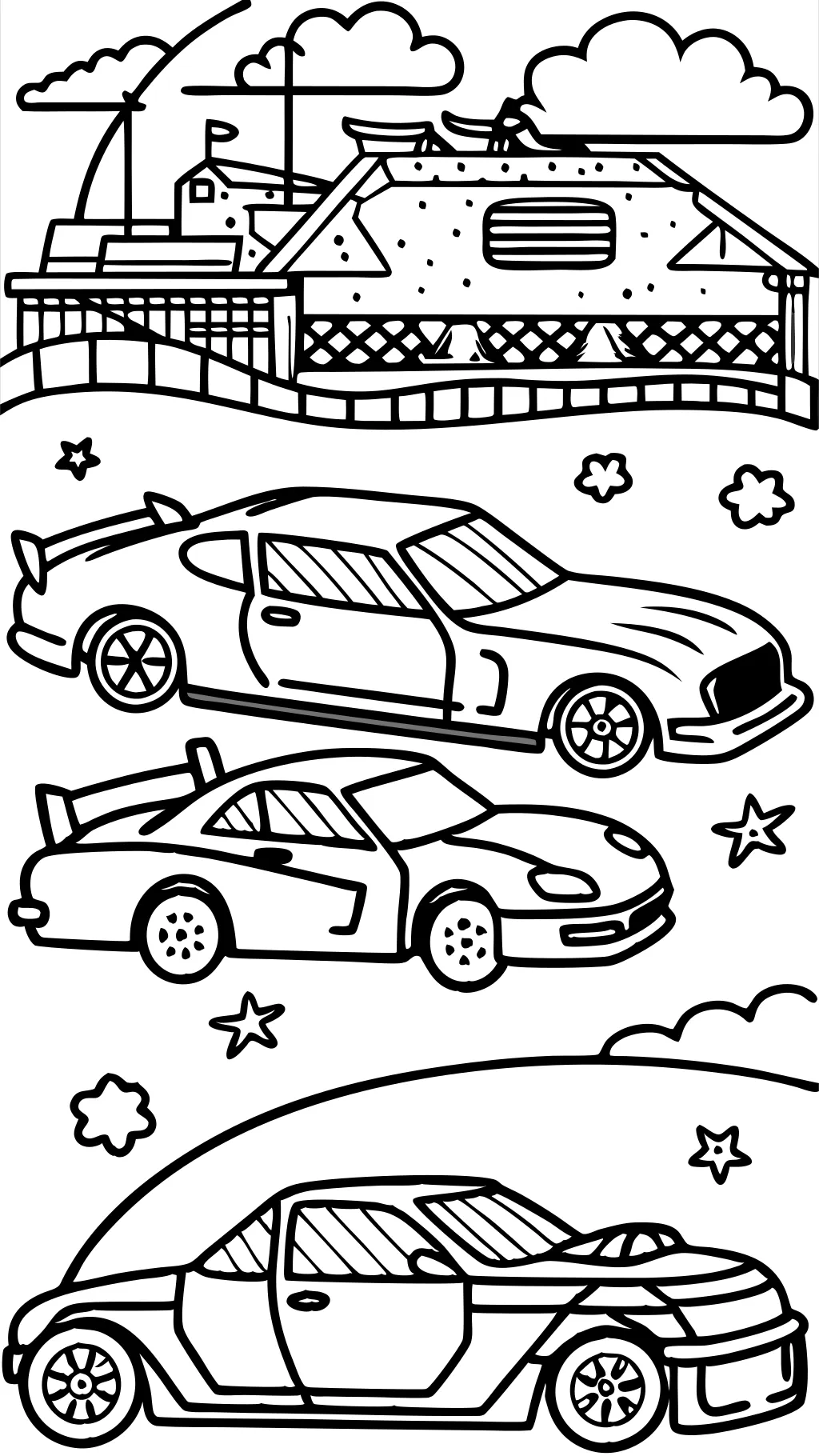 Street Stock Car Modèle tardif Dirt Car Coloring